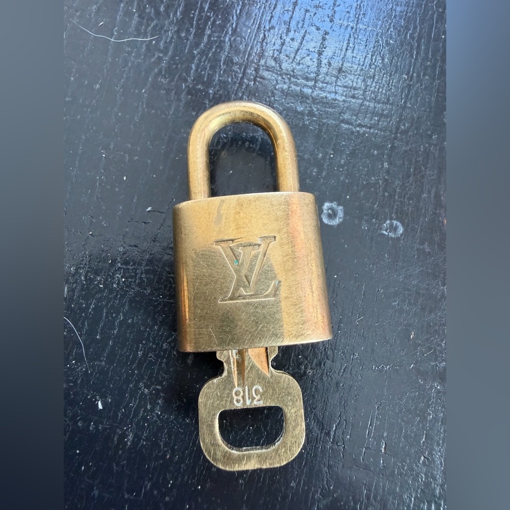 Louis Vuitton Brass Padlock with Key